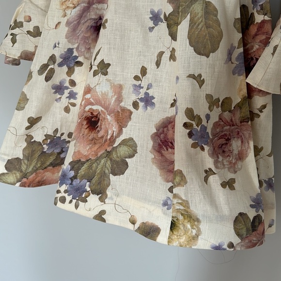 NWT Zimmermann Luminosity Cream Multi Color Mini Dress | sz Zim 0 / XS / 2-4 - Picture 11 of 11